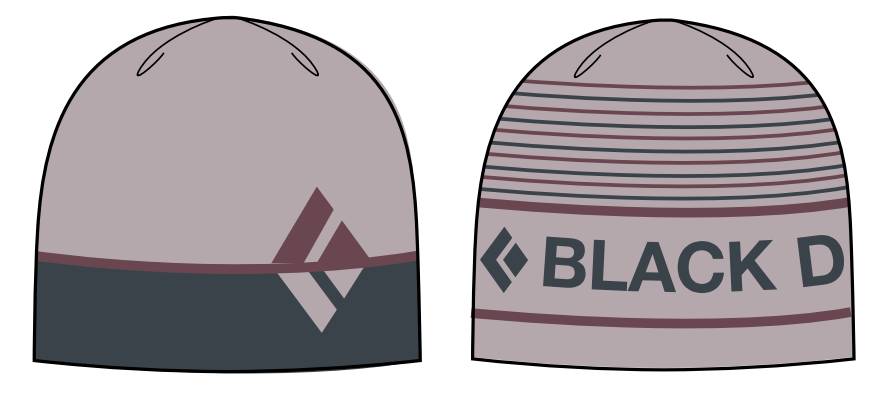 Kapota BRAND BEANIE BLACK DIAMOND - Wisteria/Eclipse/Bordeaux